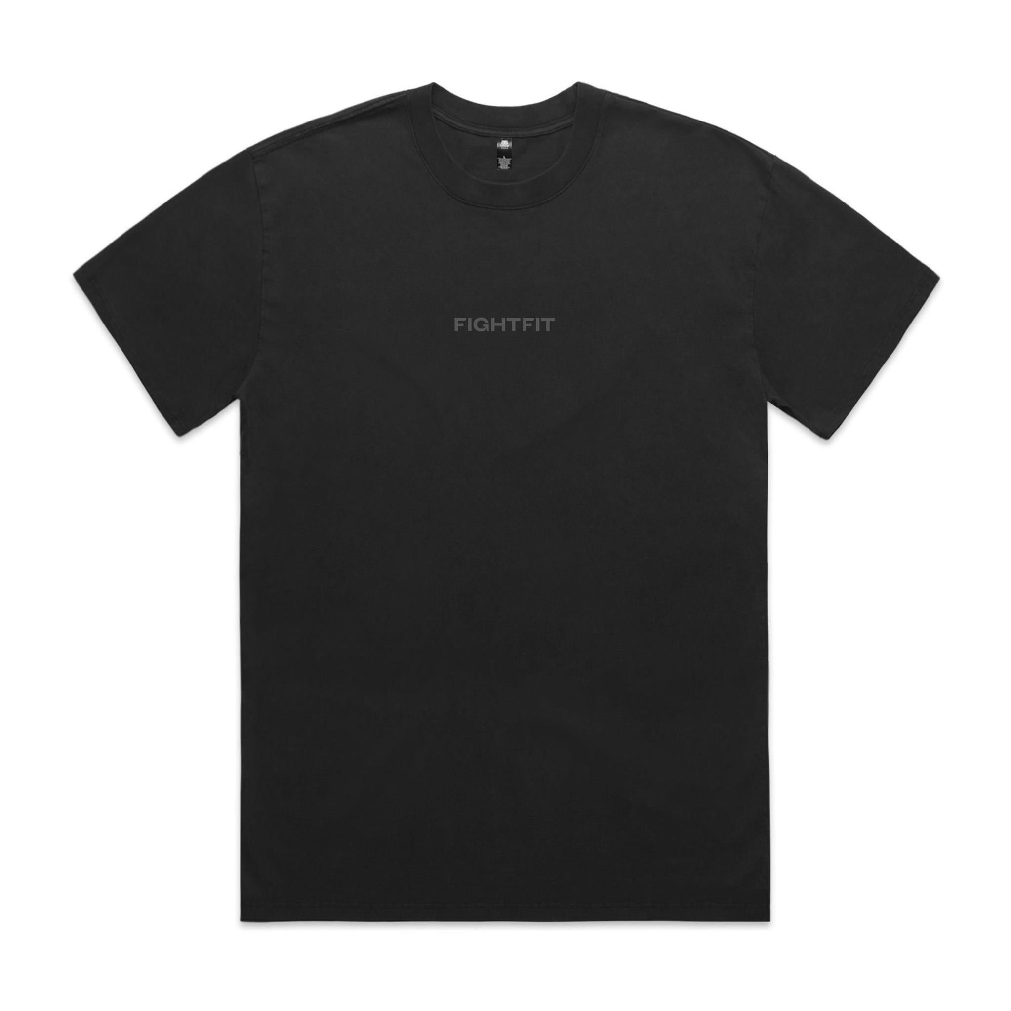 Train Hard Fight Fit / Oversize Fit Heavy Faded Tee
