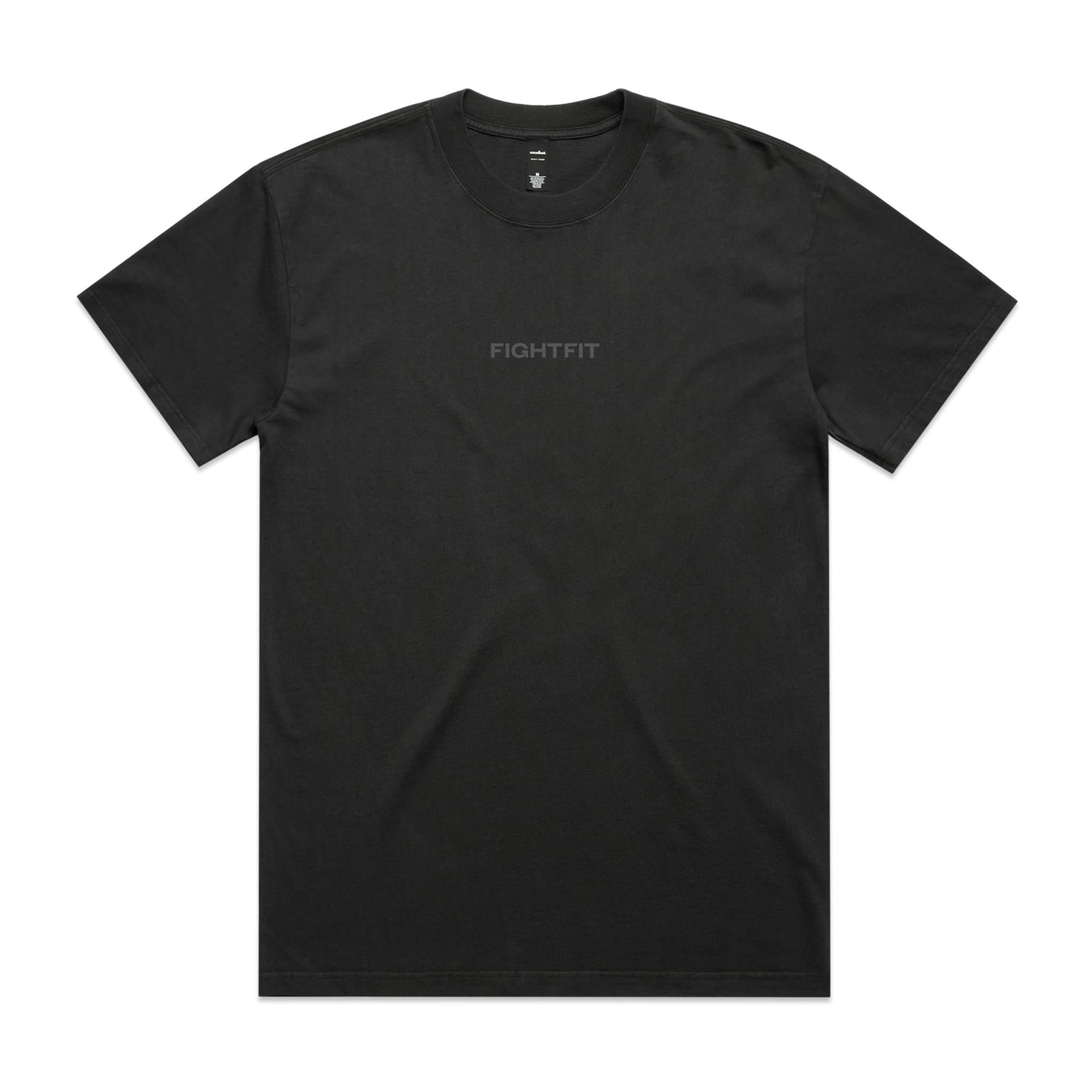 Train Hard Fight Fit / Oversize Fit Heavy Faded Tee