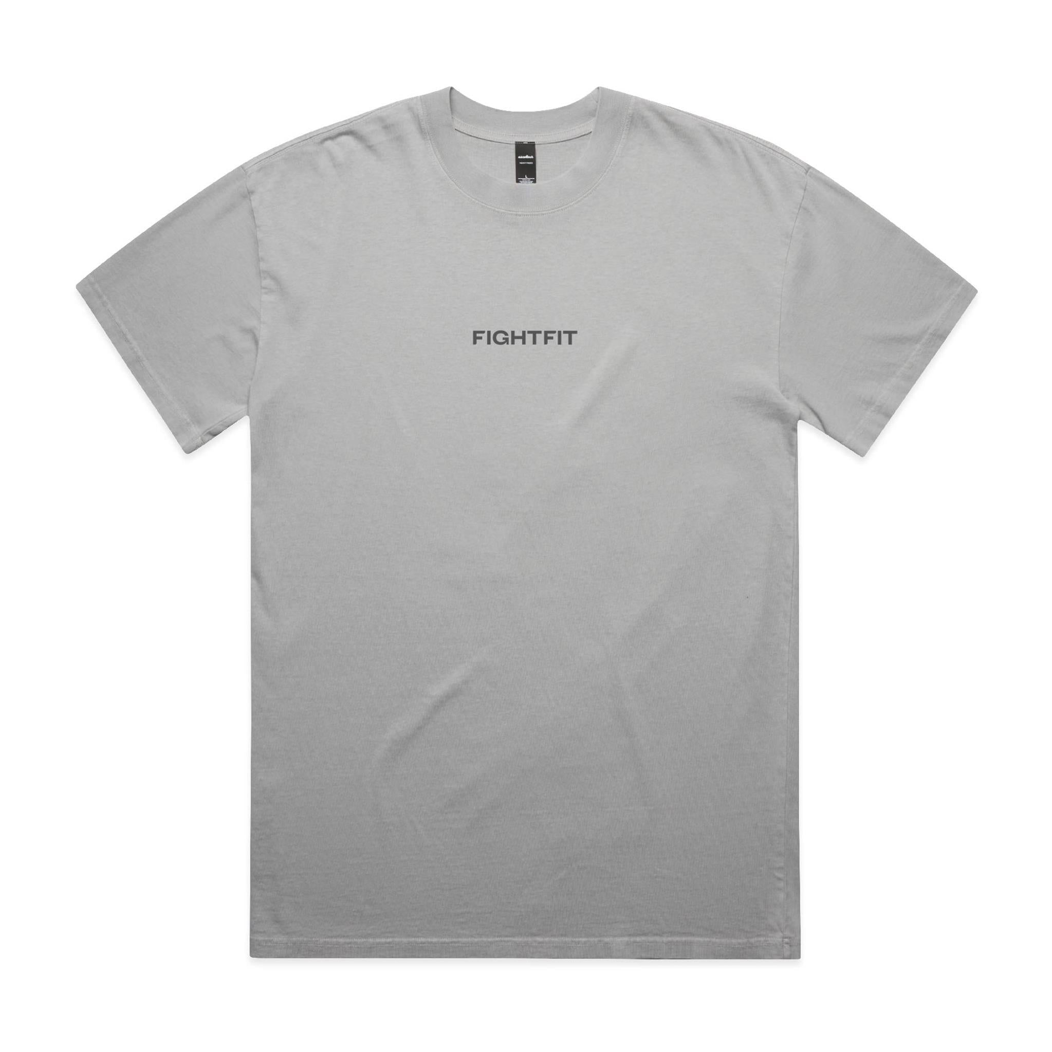 Train Hard Fight Fit / Oversize Fit Heavy Faded Tee